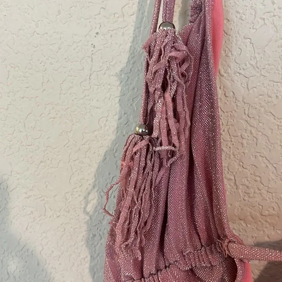 RAMY BROOK Marta Strapless Metallic One Piece Swimsuit In Pink - Picture 8 of 14